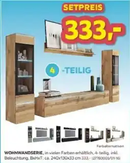 Möbelix WOHNWANDSERIE Angebot
