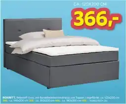 Möbelix BOXBETT, Webstoff Grau Angebot