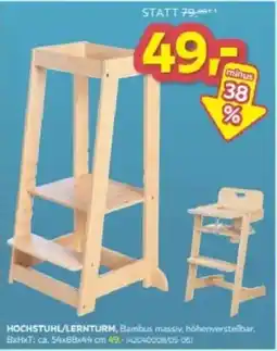 Möbelix Hochstuhl/Lernturm, Bambus massiv Angebot