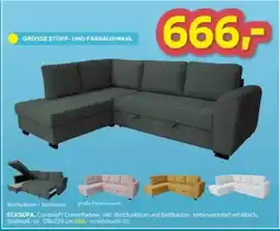 Möbelix ECKSOFA, Cordstoff Cremefarben Angebot