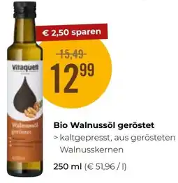 Martin Reformstark Vitaquell Bio Walnussöl geröstet Angebot