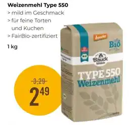 Martin Reformstark Bauck Mühl Weizenmehl Type 550 Angebot