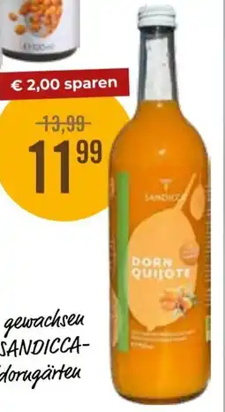 Martin Reformstark Sandicca DORN QUIJOTE - Bio Sanddornfruchtsaft Erfrischungsgetränk Angebot