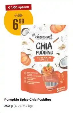 Martin Reformstark ehrenwort. CHIA PUDDING PUMPKIN SPICE Angebot