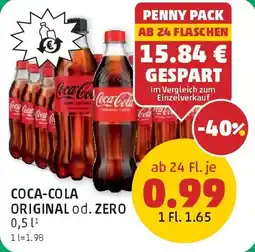 PENNY Coca-Cola Original od. Zero Angebot