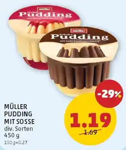 PENNY Müller pudding mit soße Angebot