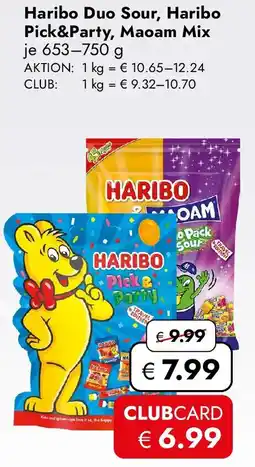 Travel FREE Haribo Duo Sour, Haribo Pick&Party, Maoam Mix Angebot