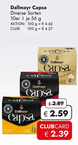 Travel FREE Dallmayr Capsa Angebot
