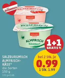PENNY Salzburgmilch almfrischkäse Angebot