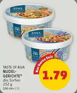 PENNY Taste of Asia nudelgerichte Angebot