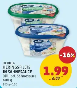 PENNY Berida heringsfilets in sahnesauce Angebot