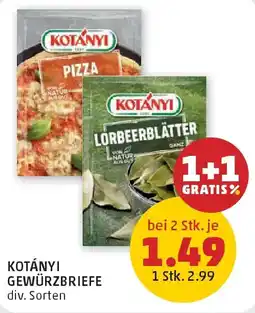 PENNY Kotányi gewürzbriefer Angebot