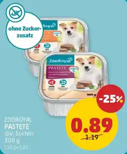 PENNY Zooroyal pastete Angebot