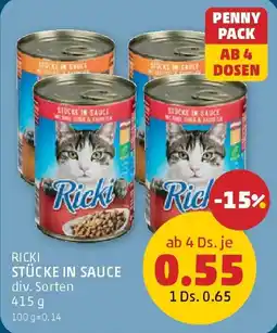 PENNY Ricki stücke in sauce Angebot