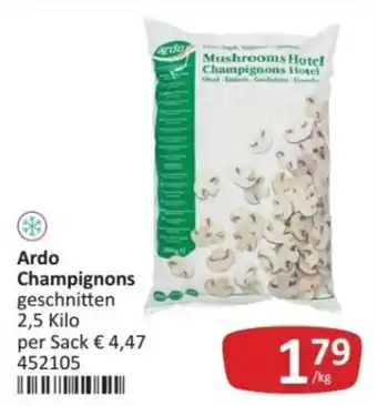 Ardo Champignons geschnitten