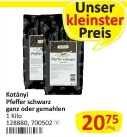 Kastner Kotányi Pfeffer schwarz Angebot