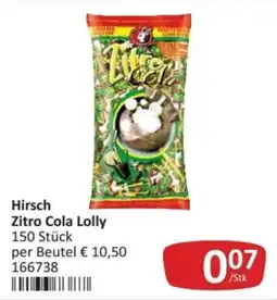 Kastner Hirsch Zitro Cola Lolly Angebot