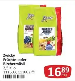 Kastner Zwicky Früchte- oder Birchermüsli Angebot