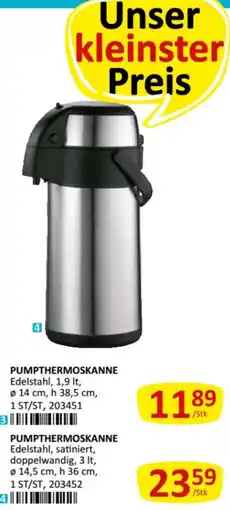 Kastner Pumpthermoskanne Edelstahl Angebot
