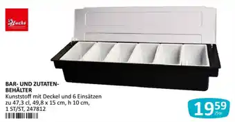 Fuchs Bar- und Zutatenbehälter