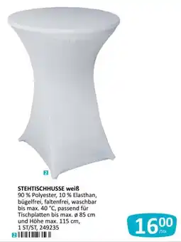 Kastner STEHTISCHHUSSE weiß Angebot