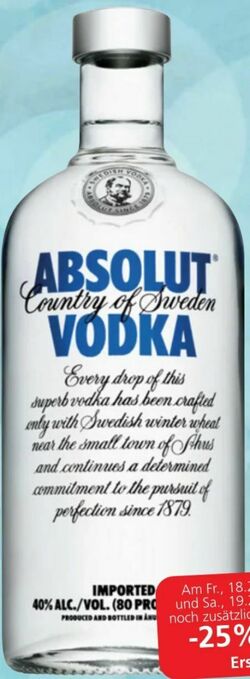 Spar Vodka Angebot