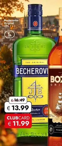 Travel FREE Becherovka Original Angebot