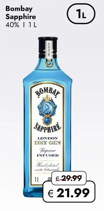 Travel FREE Bombay Sapphire London Dry Gin Angebot