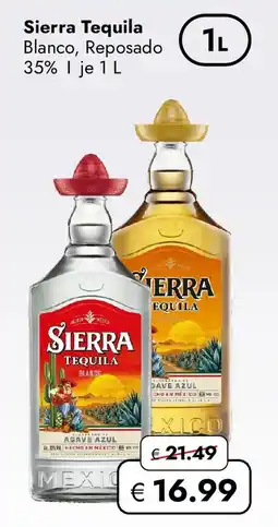 Travel FREE Sierra Tequila Blanco, Reposado Angebot