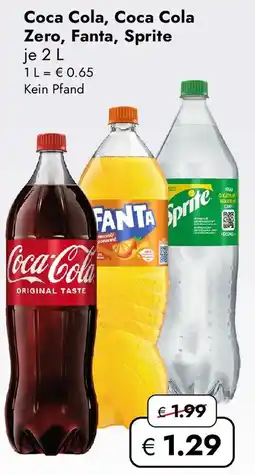 Travel FREE Coca Cola, Coca Cola Zero, Fanta, Sprite Angebot