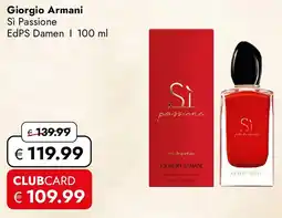 Travel FREE Giorgio Armani Si Passione EdPS Damen Angebot