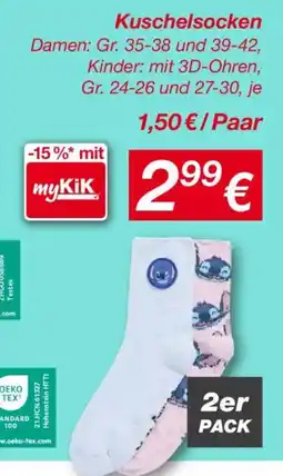 KiK Kuschelsocken Angebot