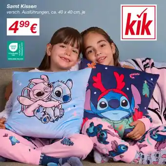 Samt Kissen