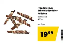 Eurogast Grissemann Freudenschuss Schokoladendekor Röllchen Angebot