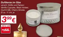 KiK Duftkerze im Glas Angebot