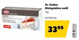 Eurogast Grissemann Dr. Oetker Blattgelatine weiß Angebot