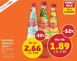 PENNY Mautner Markhof Sirup Angebot