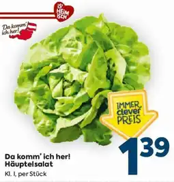 Billa Da komm' ich her! Häuptelsalat Angebot