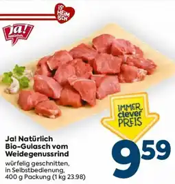Billa Ja! Natürlich Bio-Gulasch vom Weidegenussrind Angebot