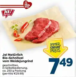 Billa Ja! Natürlich Bio-Schnitzel vom Weidejungrind Angebot