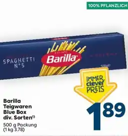 Billa Barilla Teigwaren Blue Box Angebot