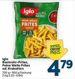 Billa Iglo Backrohr-Frites, Feine Welle Frites od. Kroketten Angebot