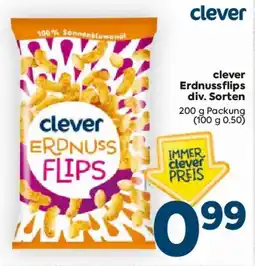 Billa clever Erdnussflips Angebot