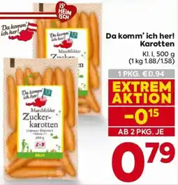 Billa Da komm' ich her! Karotten Angebot