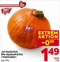Billa Ja! Natürlich Bio-Speisekürbis Hokkaido Angebot
