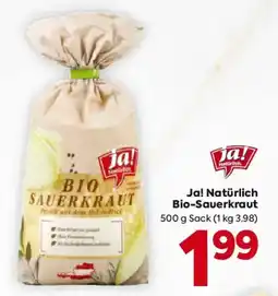 Billa Ja! Natürlich Bio-Sauerkraut Angebot
