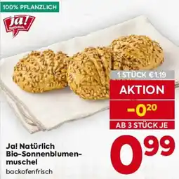 Billa Ja! Natürlich Bio-Sonnenblumenmuschel Angebot