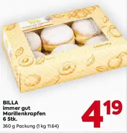 Billa BILLA immer gut Marillenkrapfen 6 Stk. Angebot