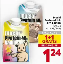 Billa Mucki Proteindrink Angebot