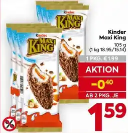 Billa Kinder Maxi King Angebot